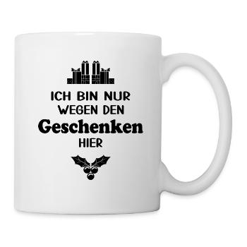 Weihnachtsgeschenke Weihnachtsmann Frohes Fest - Tasse - Weiß - Rechts