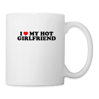 J’aime ma copine chaude ich liebe meine freundin - Mug blanc - blanc - Droite