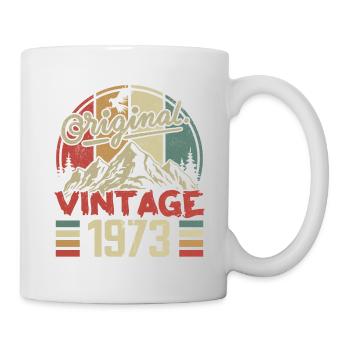 Jahrgang 1973 Retro Geburtstagsgeschenk Jahrgang 1973 - Tasse - Weiß - Rechts