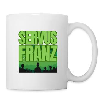 Wir sagen Servus Franz! - Tasse - Weiß - Rechts
