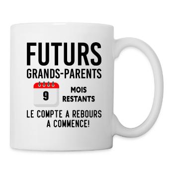 Futurs Grands Parents Cadeau Annonce de Grossesse - Mug blanc - blanc - Droite