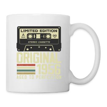 Geschenk zum 68. Jubiläum im Retro-Stil 1956 - Tasse - Weiß - Rechts