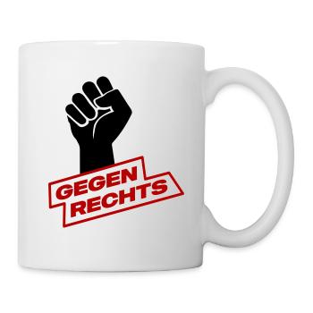 Gegen rechts^ - Tasse - Weiß - Rechts