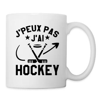 Ich kann nicht Eishockey - Tasse - Weiß - Rechts