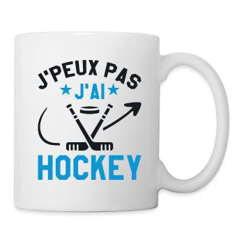 Ich kann nicht Eishockey - Tasse - Weiß - Rechts