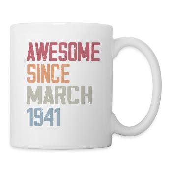 1941 Mars Naissance Anniversaire Mars 1941 Cadeau - Mug blanc - blanc - Droite