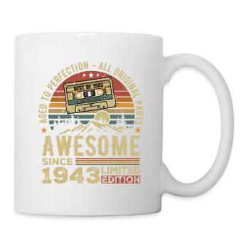 Cadeau D’anniversaire Vintage 1943 | Né en 1943 - Mug blanc - blanc - Droite