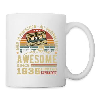 Vintage 1939 Birthday Gift | Born in 1939 - Mug - white - Right