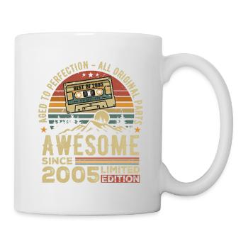 Jahrgang 2005 Geburtstagsgeschenk | Jahrgang 2005 - Tasse - Weiß - Rechts