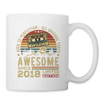Vintage Birthday Gift 2018 | Born in 2018 - Mug - white - Right