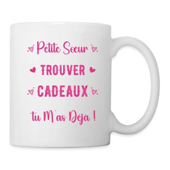 Little Sister Gift Funny Quote - Mug - white - Right