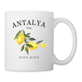 Antalya - Türkei - Souvenir - Reise - Geschenkidee - Tasse - Weiß - Rechts