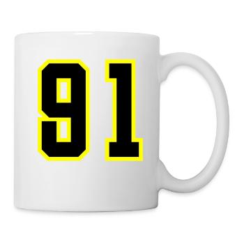 91 Number Jersey - Mug - white - Right