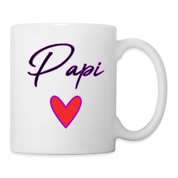 PAPY. PAPA. FÊTE DES PÈRES. BONNE FÊTE PAPA - Mug blanc - blanc - Droite
