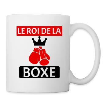 Le roi de la boxe Boxeur Sport Humour - Mug blanc - blanc - Droite