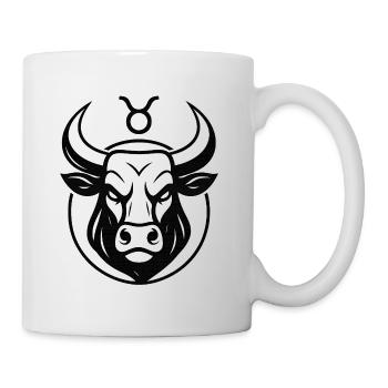 Sternzeichen Stier - Tasse - Weiß - Rechts