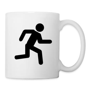 Läufer - Tasse - Weiß - Rechts