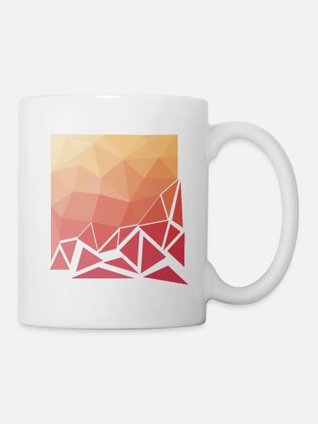 Fading Polygons - Tasse - Weiß