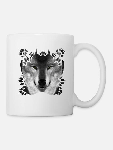 Wolf - Tasse - Weiß