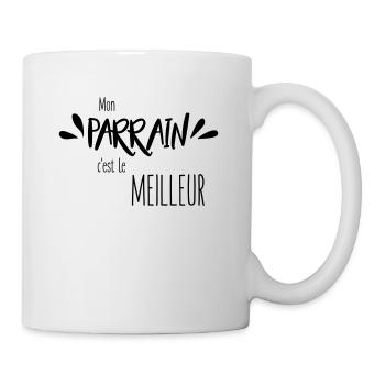 Mon parrain c'est le meilleur - Mug blanc - blanc - Droite