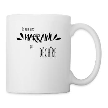 Je suis une marraine qui déchire - Mug blanc - blanc - Droite