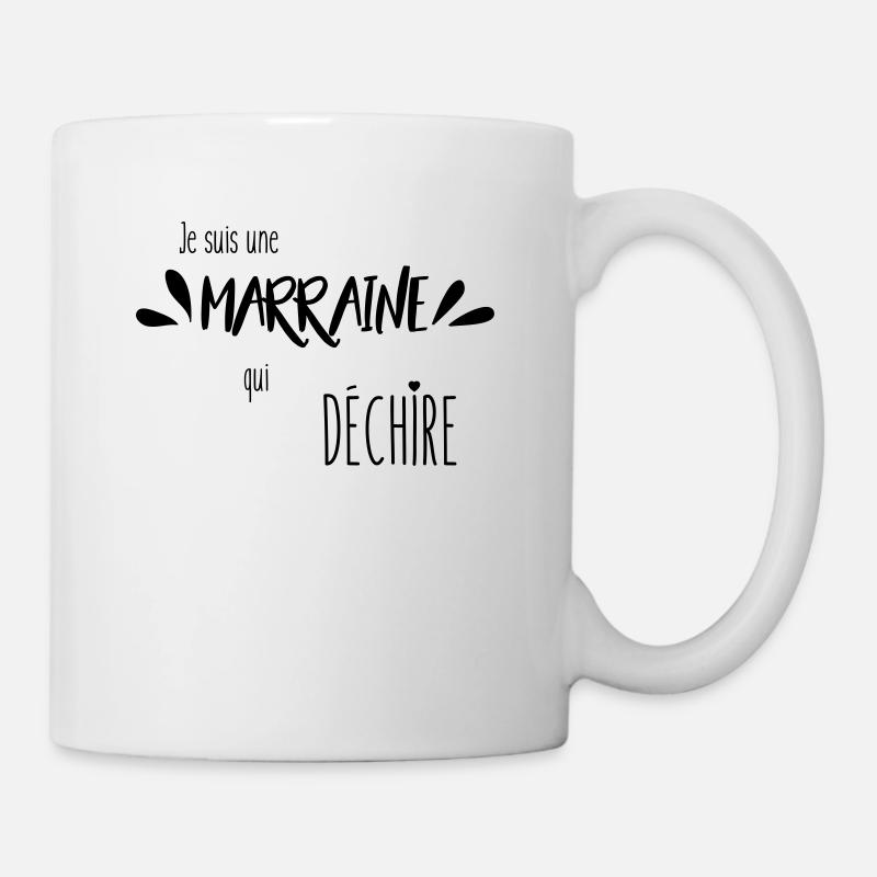 Je suis une marraine qui déchire - Mug blanc - blanc