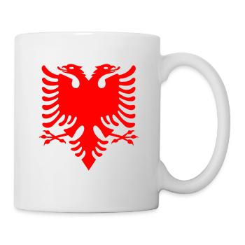 roter doppelkopfadler Albanian Double Eagle - Tasse - Weiß - Rechts