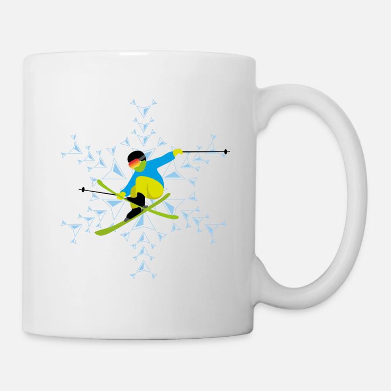 ski freestyle hell - Tasse - Weiß