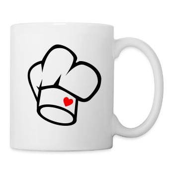 Kochmütze - Tasse - Weiß - Rechts