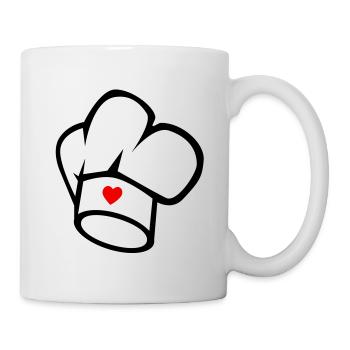 Kochmütze - Tasse - Weiß - Rechts