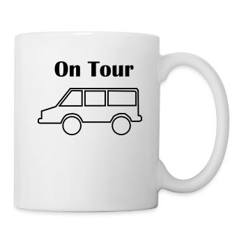 En tournée en voiture - Mug blanc - blanc - Droite