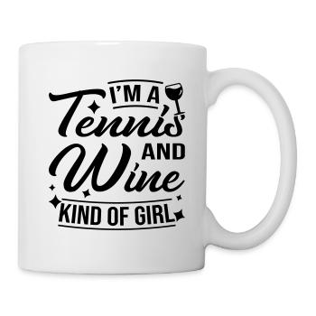 Tennis And Wine - Tasse - Weiß - Rechts