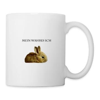Mon vrai je lapin - Mug blanc - blanc - Droite