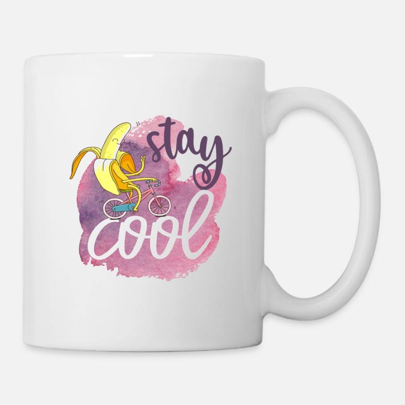 Stay Cool: Chill Banana - Cartoon Character - Mug - white
