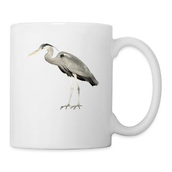 Der Graureiher ist heimisch geworden - Tasse - Weiß - Rechts