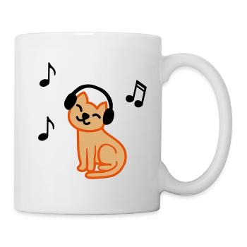 music_cat_color - Mug - white - Right