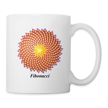 Fibonacci flower - Mug - white - Right