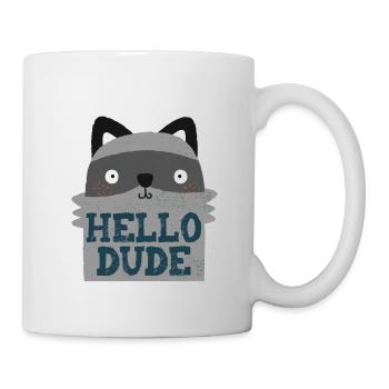 HELLO DUDE - Mug blanc - blanc - Droite