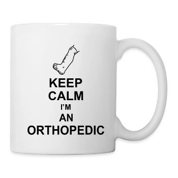 keep calm i'm an orthopedic kg10 - Mug blanc - blanc - Droite