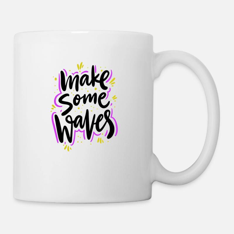 WAVES - Tasse - Weiß