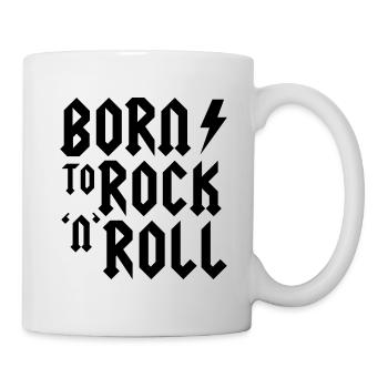 Born to rock n roll - Tasse - Weiß - Rechts