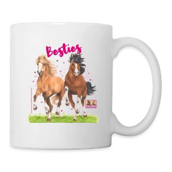 Pferdefreunde Besties Westfale & Haflinger - Tasse - Weiß - Rechts