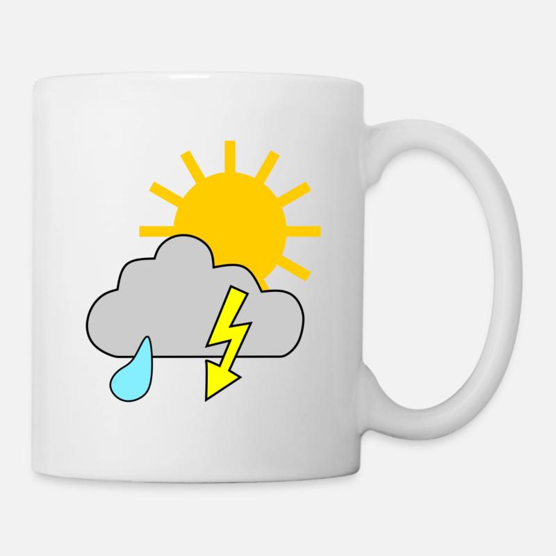 Sun - rain - thunderstorm - Mug - white