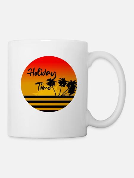 Holiday time off on vacation holidays - Mug - white