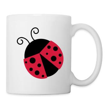 Little Ladybug Vector - Mug - white - Right