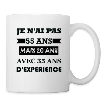 Cadeau anniversaire 55 ans - Mug blanc - blanc - Droite