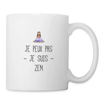 Je peux pas je suis zen - Mug blanc - blanc - Droite