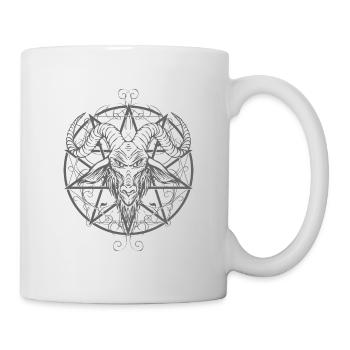 Grauer Baphomet - Tasse - Weiß - Rechts