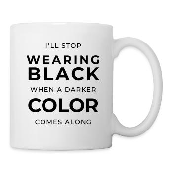 THE FASHION TEE - DARKER COLOR THAN BLACK - Mug - white - Right