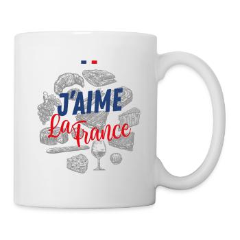J'aime la France - Mug blanc - blanc - Droite